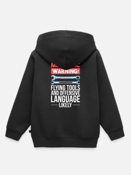 Mechaniker - Kinder Premium Organic Hoodie - Schwarz