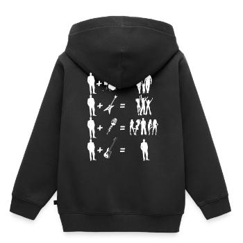 La basse vous rend solitaire - Sweat Premium à capuche enfant bio - noir - Dos - AI Model Kid Male (0cm)