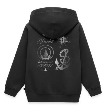 Segelschiffe - Kinder Premium Organic Hoodie - Schwarz - Hinten - AI Model Kid Male (0cm)