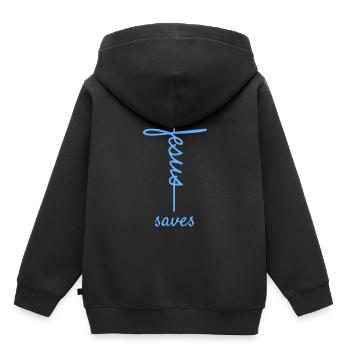 Christliche Geschenke Christentum Jesus Bibel - Kinder Premium Organic Hoodie - Schwarz - Hinten - AI Model Kid Male (0cm)