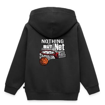 Basketball Spieler Sport - Kinder Premium Organic Hoodie - Schwarz - Hinten - AI Model Kid Male (0cm)