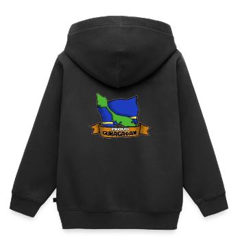 Curaçao Curacao Stolzes Land - Kinder Premium Organic Hoodie - Schwarz - Hinten - AI Model Kid Male (0cm)
