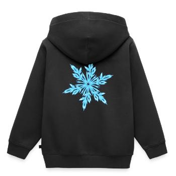 Cristal de glace - Sweat Premium à capuche enfant bio - noir - Dos - AI Model Kid Male (0cm)