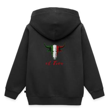 Mexique Pays Amérique du Sud - Sweat Premium à capuche enfant bio - noir - Dos - AI Model Kid Male (0cm)