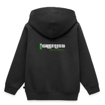 Chimie chimie science - Sweat Premium à capuche enfant bio - noir - Dos - AI Model Kid Male (0cm)