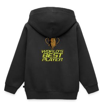 Football Sport But Coupe De Championnat - Sweat Premium à capuche enfant bio - noir - Dos - AI Model Kid Male (0cm)