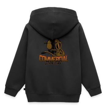 Casque de plongée - Sweat Premium à capuche enfant bio - noir - Dos - AI Model Kid Male (0cm)