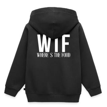 eat - Kids Premium Organic Hoodie - black - Back - AI Model Kid Male (0cm)