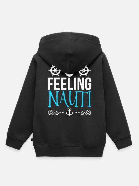 Boot - Kinder Premium Organic Hoodie - Schwarz