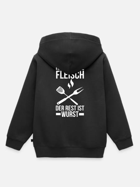 grill - Kinder Premium hoodie biologisch - zwart