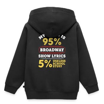 theatre - Kids Premium Organic Hoodie - black - Back - AI Model Kid Male (0cm)