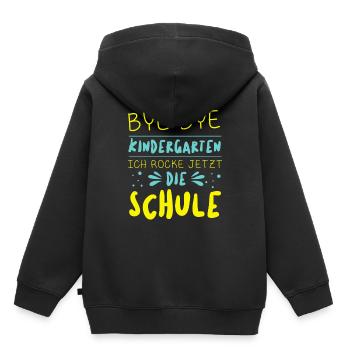 1. Klasse Einschulung Grundschule Schule Geschenk - Kinder Premium Organic Hoodie - Schwarz - Hinten - AI Model Kid Male (0cm)