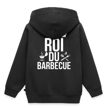 Barbecues Grillmeister Garden Party Grillparty Garden - Sweat Premium à capuche enfant bio - noir - Dos - AI Model Kid Male (0cm)