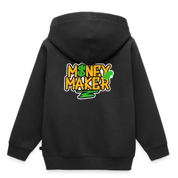 Graffiti Money Maker Sprühdose Sprayer Kunst Urban - Kinder Premium Organic Hoodie - Schwarz - Hinten - AI Model Kid Male (0cm)