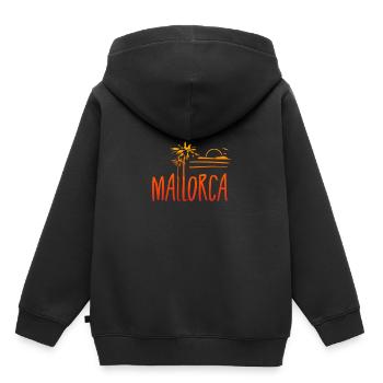 Majorque - Sweat Premium à capuche enfant bio - noir - Dos - AI Model Kid Male (0cm)
