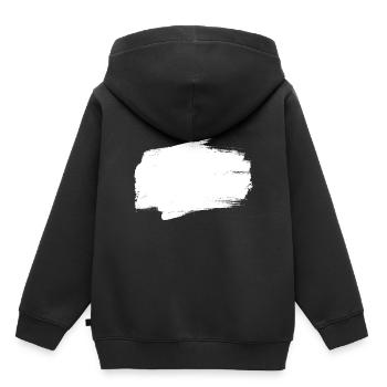 background painted white - Kids Premium Organic Hoodie - black - Back - AI Model Kid Male (0cm)