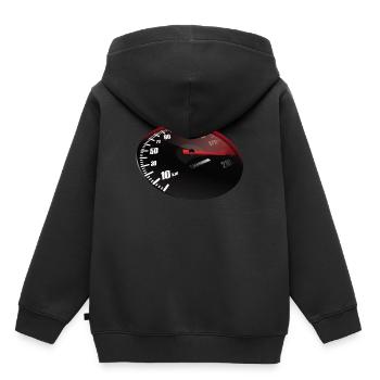 Cadeau voiture PS Tuner Turbo Speed Speed - Sweat Premium à capuche enfant bio - noir - Dos - AI Model Kid Male (0cm)
