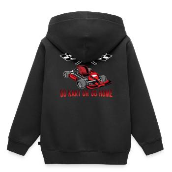 Go Kart Go Kart Go Kart Go Go Karting Kart Driving - Kids Premium Organic Hoodie - black - Back - AI Model Kid Male (0cm)