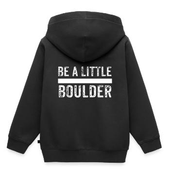 Klettern - Kinder Premium Organic Hoodie - Schwarz - Hinten - AI Model Kid Male (0cm)