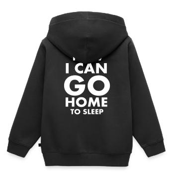 sportif - Sweat Premium à capuche enfant bio - noir - Dos - AI Model Kid Male (0cm)