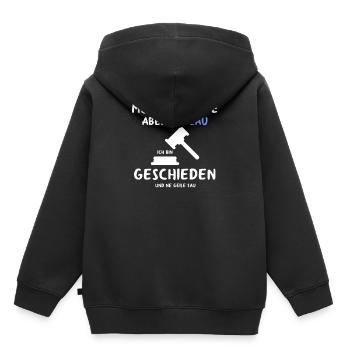 Scheidung Trennung Geschieden Das Wars Single Ex - Kinder Premium Organic Hoodie - Schwarz - Hinten - AI Model Kid Male (0cm)