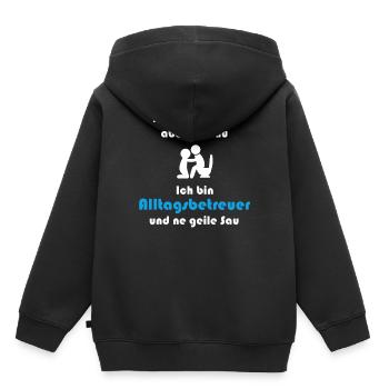 Soignant de tous les jours Soignant de tous les jours Soignant - Sweat Premium à capuche enfant bio - noir - Dos - AI Model Kid Male (0cm)
