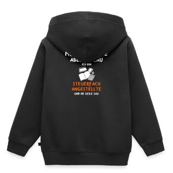 Steuerfachangestellte Steuer Steuerberater - Kinder Premium Organic Hoodie - Schwarz - Hinten - AI Model Kid Male (0cm)