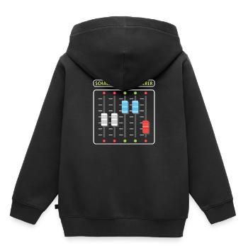 Trieur d'événements sonores Sound DJ Mixer Gift - Sweat Premium à capuche enfant bio - noir - Dos - AI Model Kid Male (0cm)