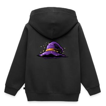 Witch hat magic hat witch wizard gift idea - Kids Premium Organic Hoodie - black - Back - AI Model Kid Male (0cm)