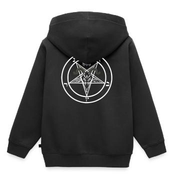 Satanisten Halloween 666 Antichirst Geschenkidee - Kinder Premium Organic Hoodie - Schwarz - Hinten - AI Model Kid Male (0cm)