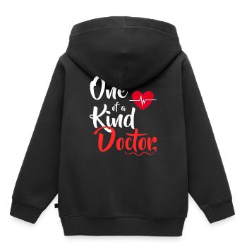 Enfant docteur docteur docteur docteur occupation profession doc cadeau - Sweat Premium à capuche enfant bio - noir - Dos - AI Model Kid Male (0cm)