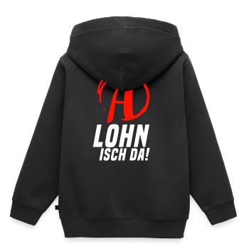 Lohn Isch Da Arbeitsamt Comedy Konto Geld - Kinder Premium Organic Hoodie - Schwarz - Hinten - AI Model Kid Male (0cm)