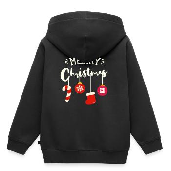 Joyeux Noël Joyeux Noël - Sweat Premium à capuche enfant bio - noir - Dos - AI Model Kid Male (0cm)