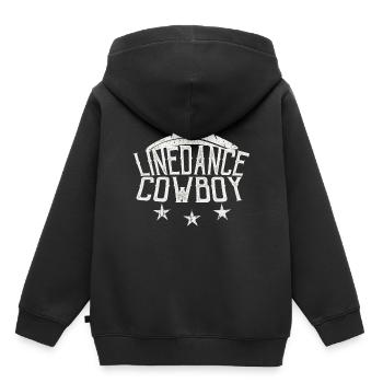 Linedance Cowboy Linedancer cadeau - Sweat Premium à capuche enfant bio - noir - Dos - AI Model Kid Male (0cm)