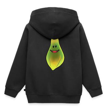 Papaye fruits fruits fruit du sud en bonne santé Vitamines - Sweat Premium à capuche enfant bio - noir - Dos - AI Model Kid Male (0cm)
