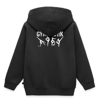 Gymnastique Gymnastique Gymnastique Acrobate Salto cadeau - Sweat Premium à capuche enfant bio - noir - Dos - AI Model Kid Male (0cm)