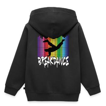 Breakdance - Kids Premium Organic Hoodie - black - Back - AI Model Kid Male (0cm)