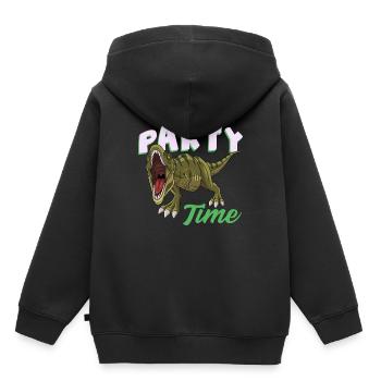 dinosaur - Kids Premium Organic Hoodie - black - Back - AI Model Kid Male (0cm)