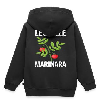 Tomaten - Kinder Premium Organic Hoodie - Schwarz - Hinten - AI Model Kid Male (0cm)
