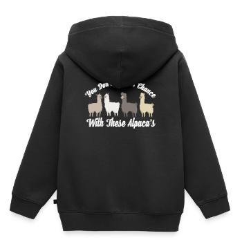 Alpacas Alpacas Alpacas Alpacas - Kids Premium Organic Hoodie - black - Back - AI Model Kid Male (0cm)