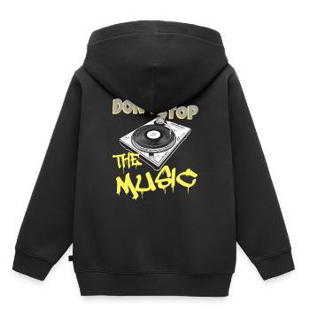 DJ turntable vinyl music - Kids Premium Organic Hoodie - black - Back - AI Model Kid Male (0cm)