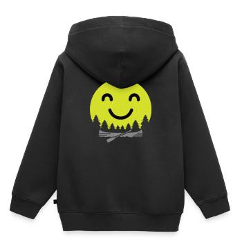 Kanu - Kinder Premium Organic Hoodie - Schwarz - Hinten - AI Model Kid Male (0cm)