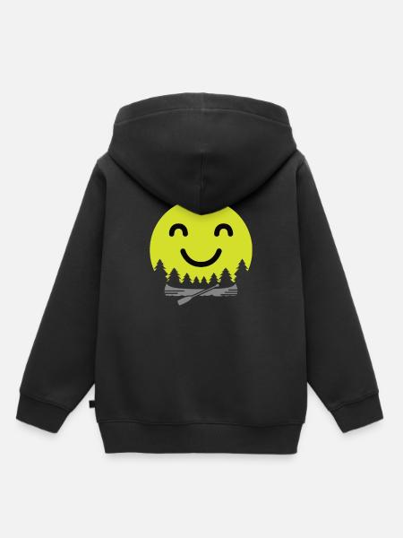 Kanu - Kinder Premium Organic Hoodie - Schwarz