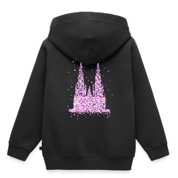 Cathédrale de Cologne - Sweat Premium à capuche enfant bio - noir - Dos - AI Model Kid Male (0cm)