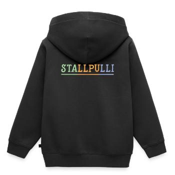 Stallpulli Reiter Reiten Pferde Pferd Geschenk - Kinder Premium Organic Hoodie - Schwarz - Hinten - AI Model Kid Male (0cm)