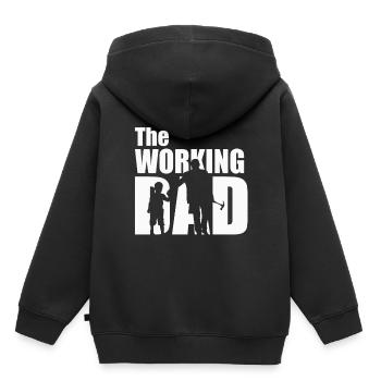 Handwerker - Kinder Premium Organic Hoodie - Schwarz - Hinten - AI Model Kid Male (0cm)