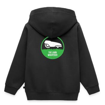 Robot tondeuse à gazon - The Lawn Whisperer - Sweat Premium à capuche enfant bio - noir - Dos - AI Model Kid Male (0cm)