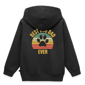 Best Dog Dad Ever - Kids Premium Organic Hoodie - black - Back - AI Model Kid Male (0cm)