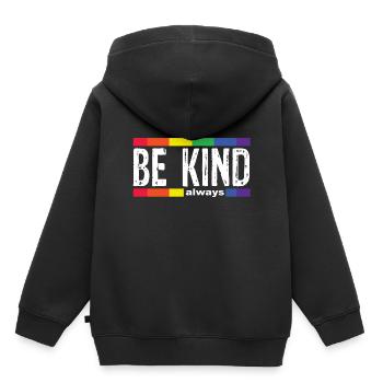 Be child - Kids Premium Organic Hoodie - black - Back - AI Model Kid Male (0cm)