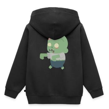 Zombie - Kinder Premium Organic Hoodie - Schwarz - Hinten - AI Model Kid Male (0cm)